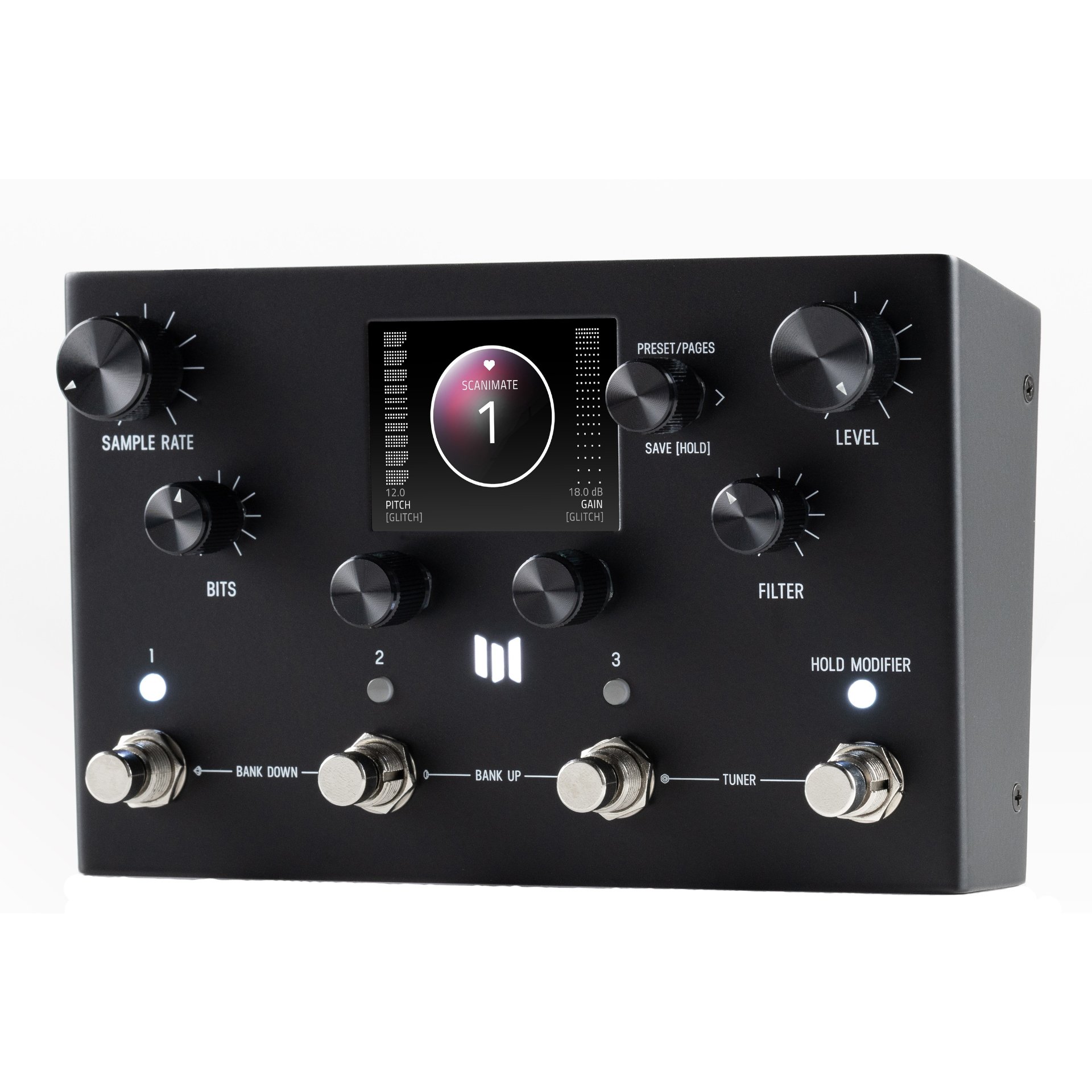 Ottobit X Modular 80s Texture Engine Pedal Black